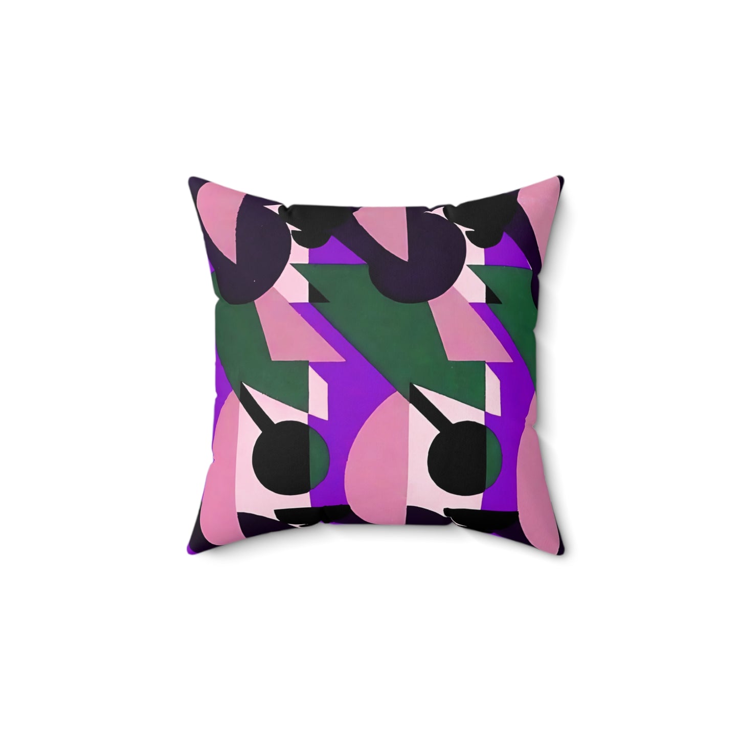 Kaleidoscope Reimagined Abstract Art Deco Throw Pillow | Colorful Eclectic Maximalist Cushion