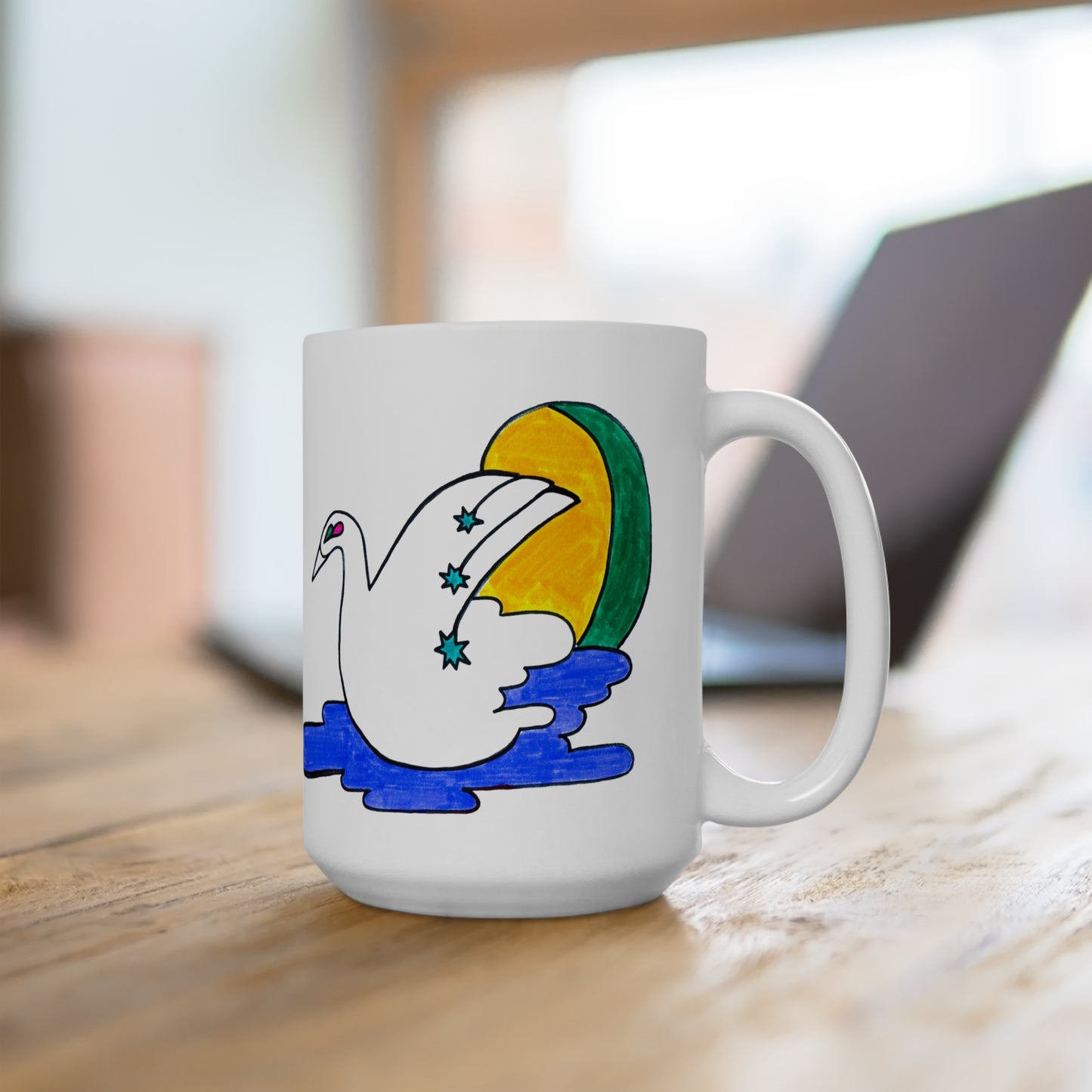 Swans - Ceramic Mug 15oz