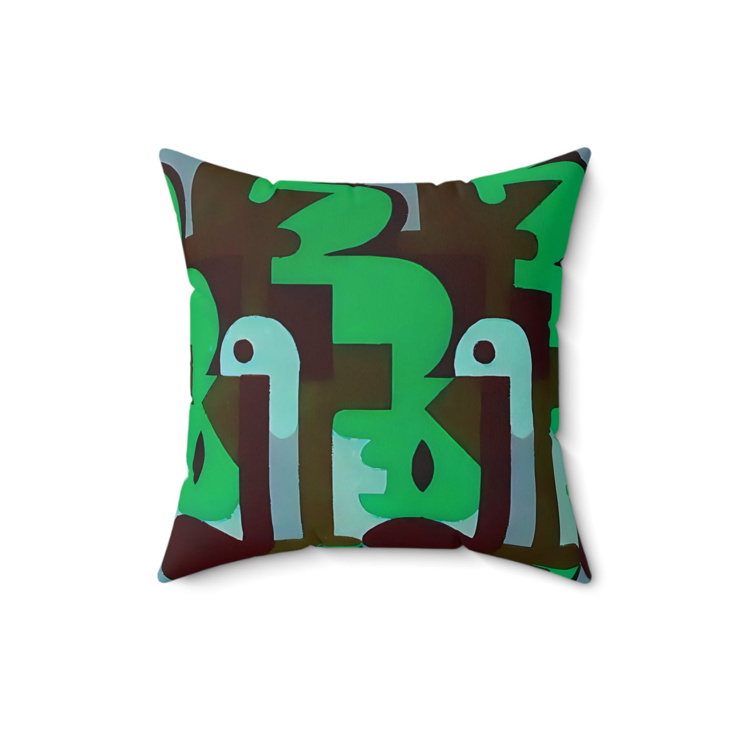 Kaleidoscope Reimagined Abstract Art Deco Throw Pillow | Colorful Eclectic Maximalist Cushion