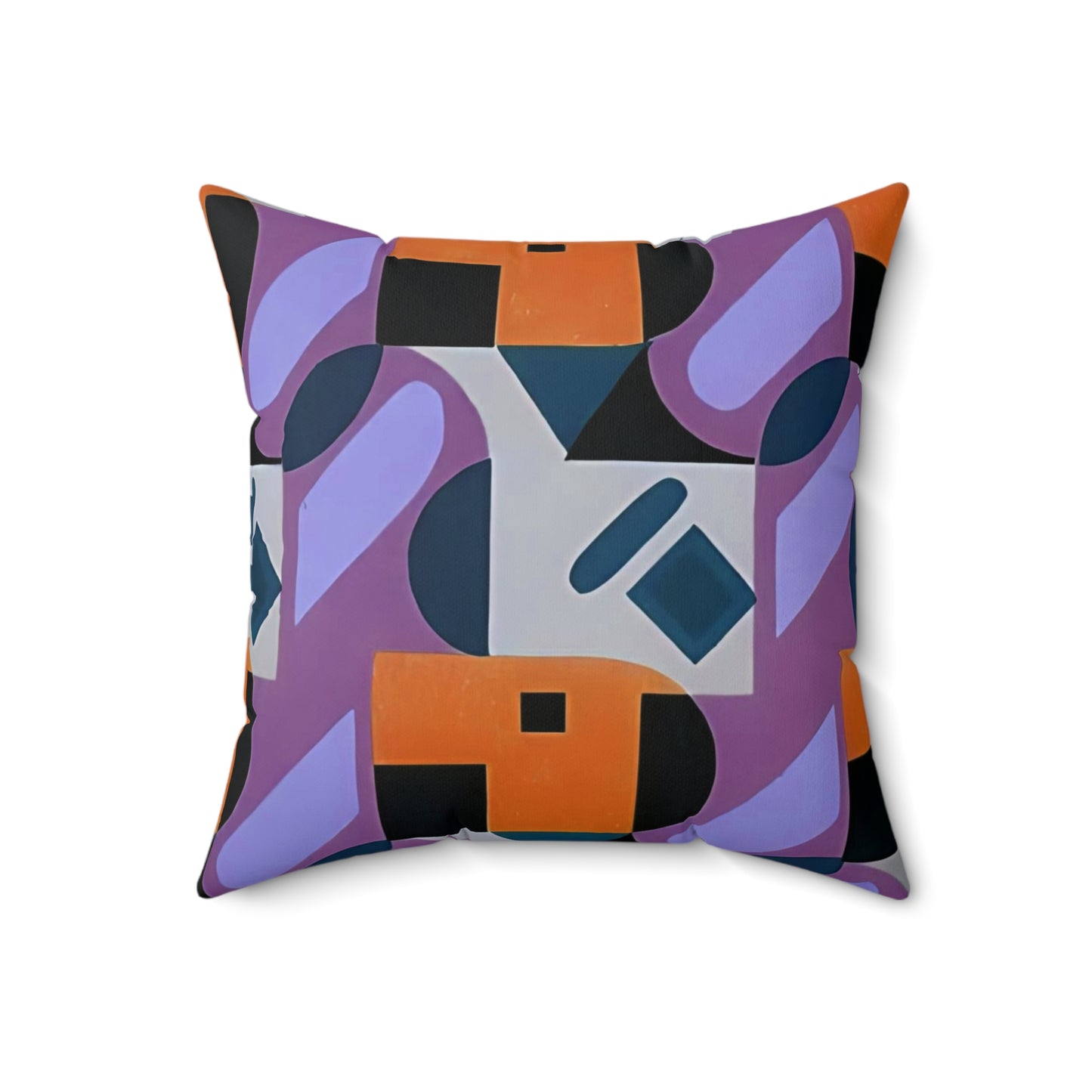 Kaleidoscope Reimagined Abstract Art Deco Throw Pillow | Colorful Eclectic Maximalist Cushion