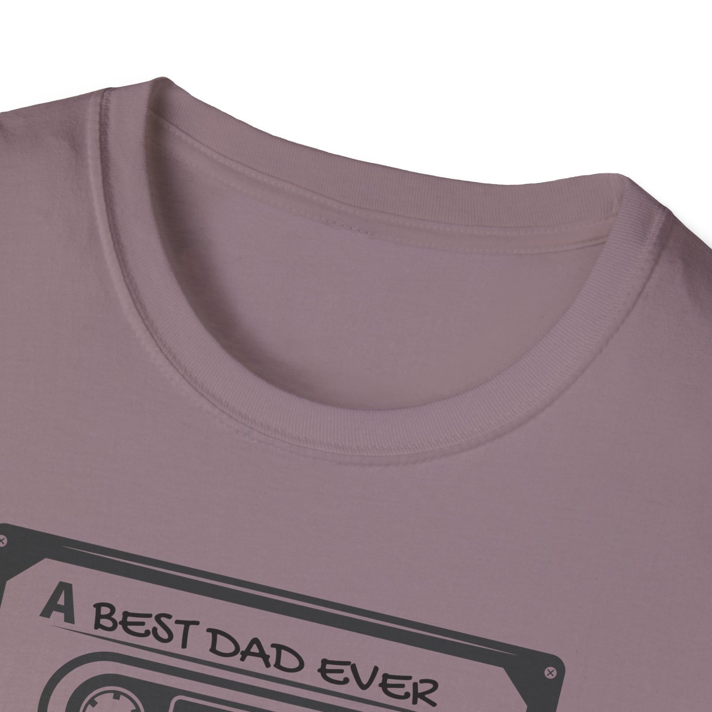Best Dad Ever Mixtape Tee for Rocker Musician Dad Gift for Father's Day Music Lover T-shirt Retro Dad Vibes Tshirt Softstyle 100% Cotton
