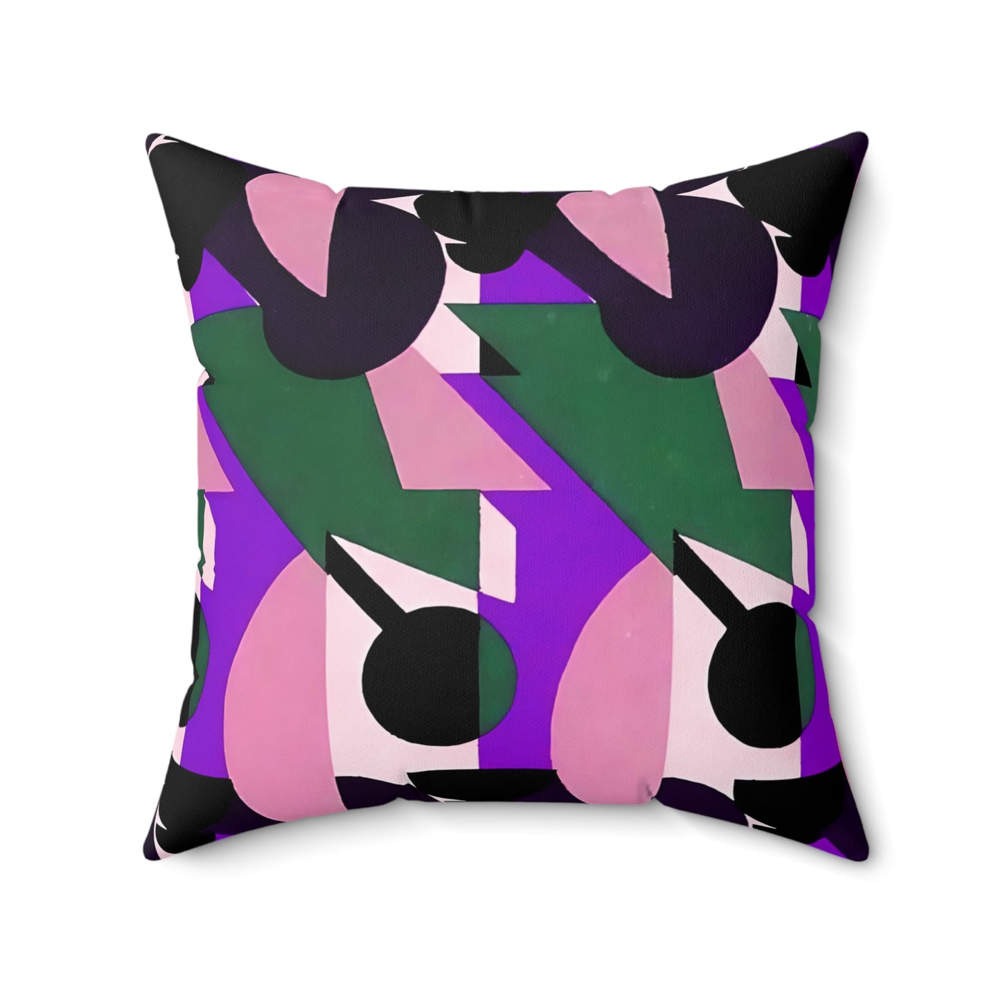 Kaleidoscope Reimagined Abstract Art Deco Throw Pillow | Colorful Eclectic Maximalist Cushion