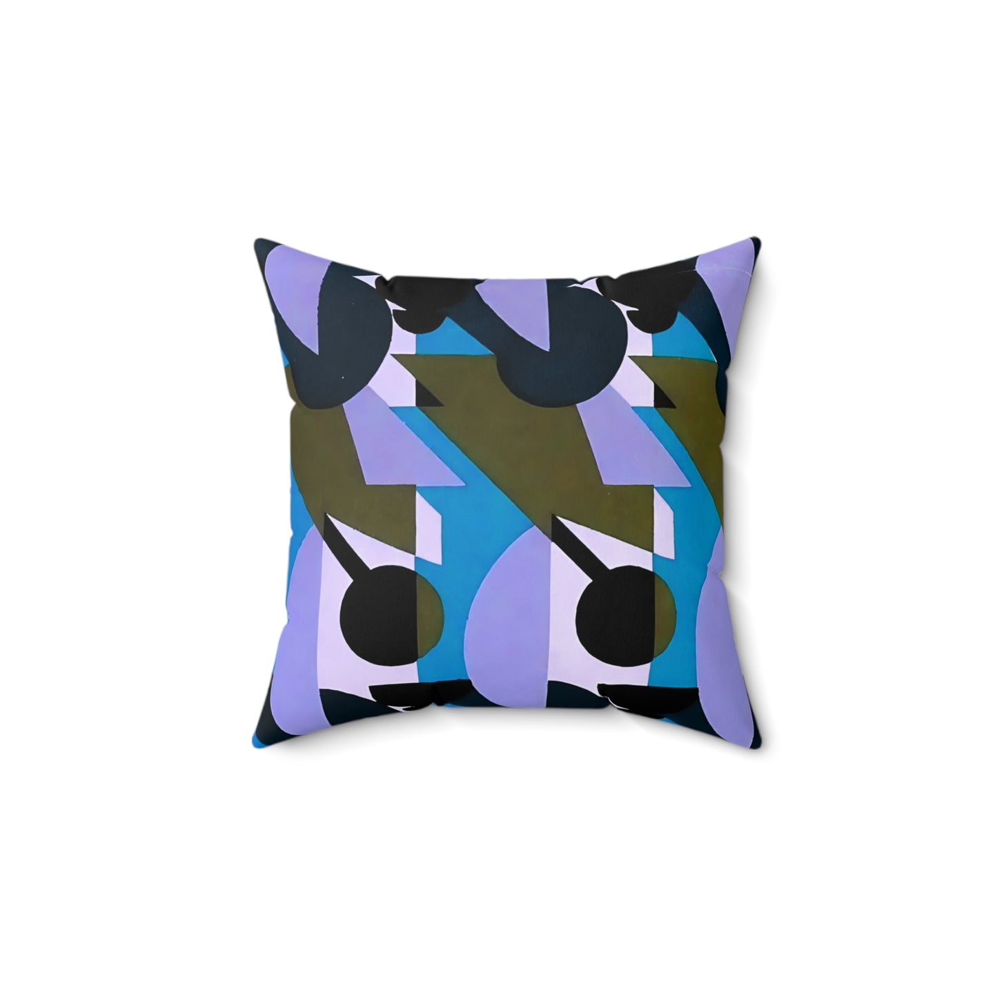 Kaleidoscope Reimagined Abstract Art Deco Throw Pillow | Colorful Eclectic Maximalist Cushion