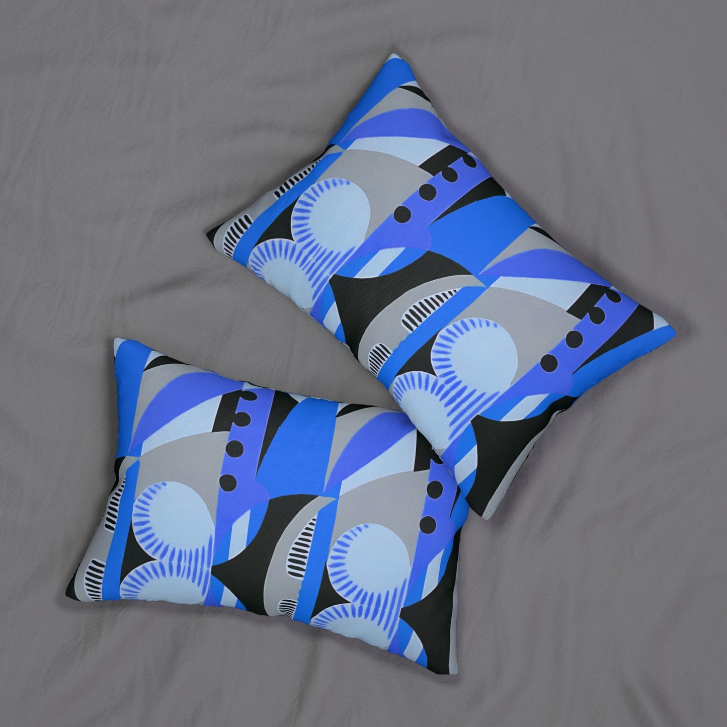 Kaleidoscope Reimagined Colorful Lumbar Pillow | Abstract Maximalist Rectangular Cushion