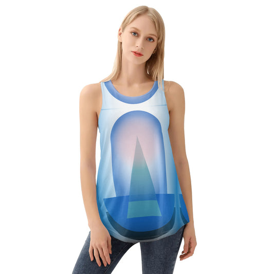 Ethereal Orb Bauhaus Geometric Womens All Over Print Loose Tank Tops