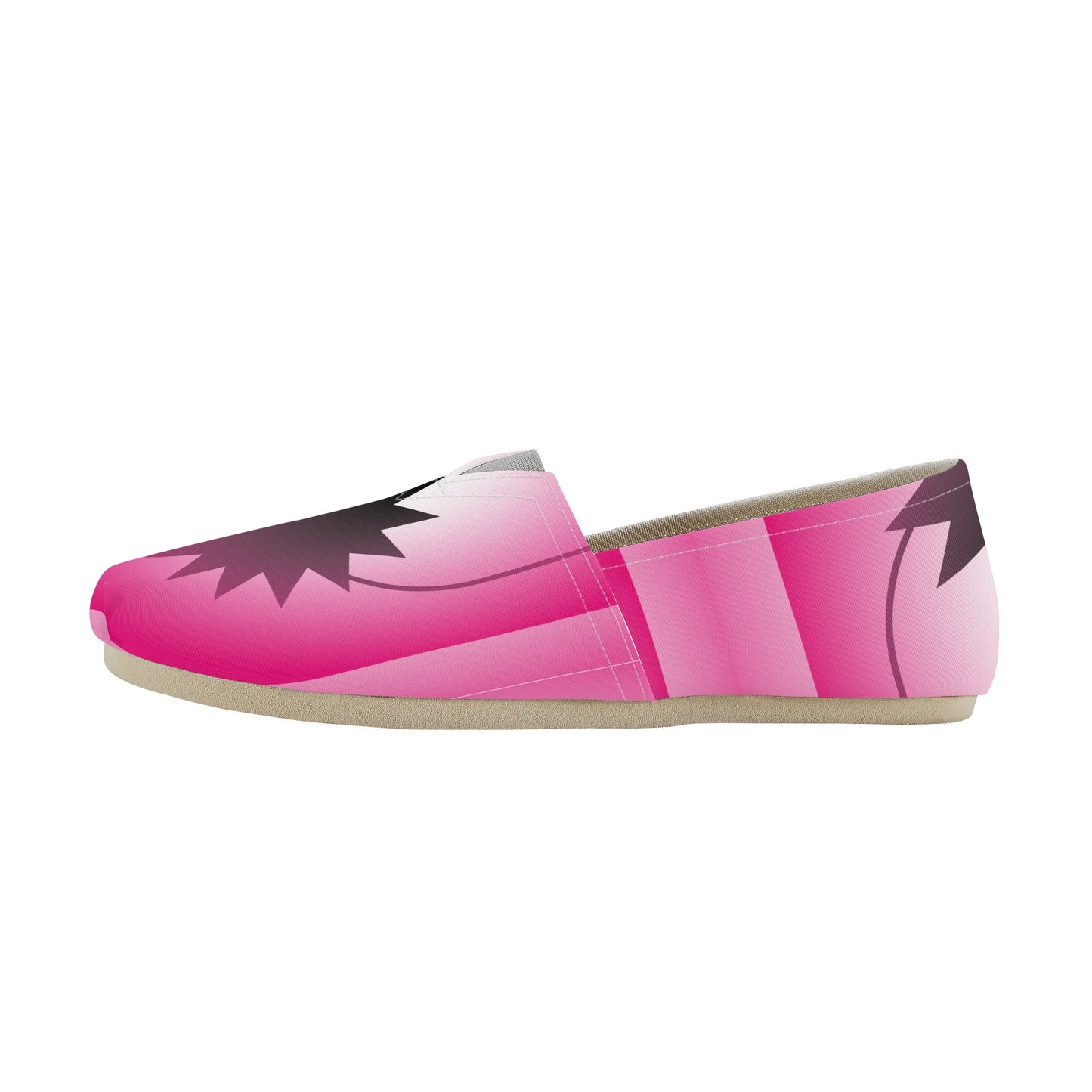 Pink Ethereal Orb Geometric Abstract Star Womens Casual Slip On Shoes