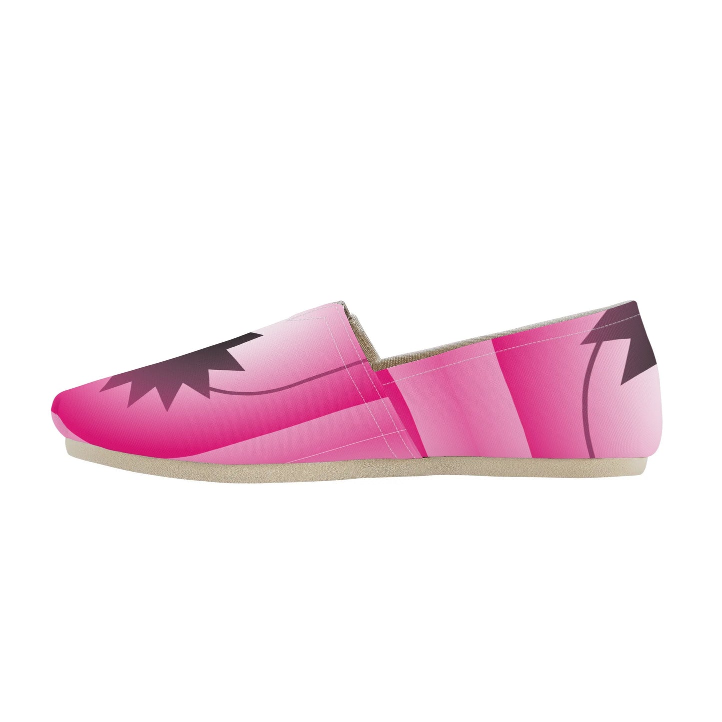 Pink Ethereal Orb Geometric Abstract Star Womens Casual Slip On Shoes