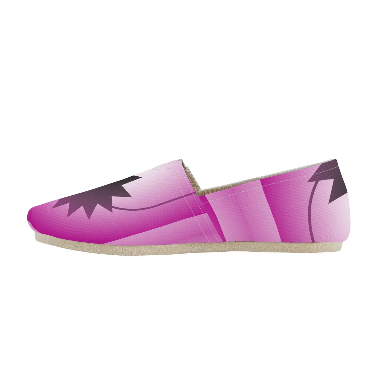 Dark Pink Purple Ethereal Orb Geometric Abstract Star Womens Casual Slip On Shoes