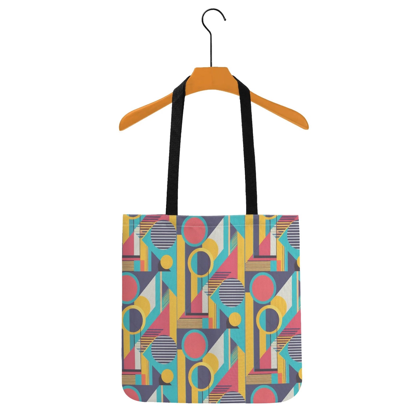 Colorful Abstract Geometric Bold Pop Art Deco All-Over Print Cloth Tote Bag