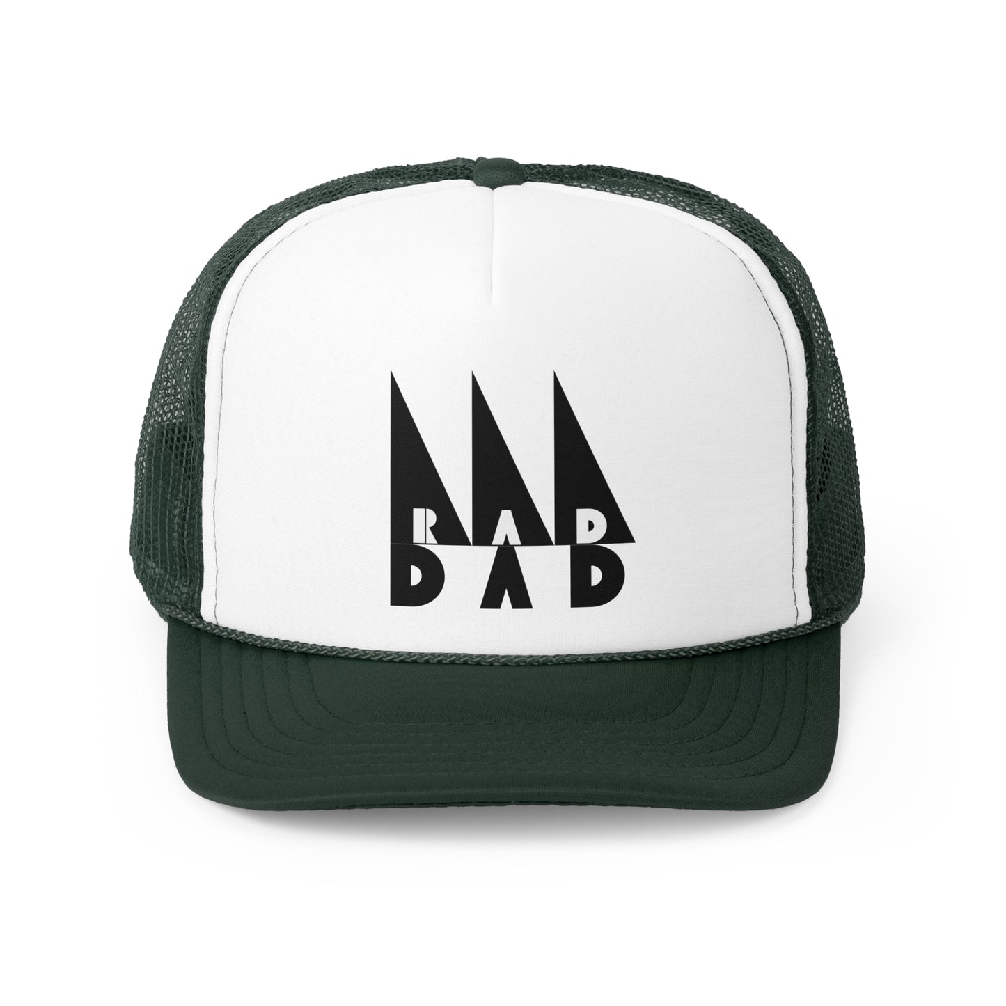 Rad Dad Abstract Trucker Hat Father's Day Gift Minimalist Modern Ball Cap for Dad Snapback Bauhaus Summer Hat Gift for Dad Retro Vibe