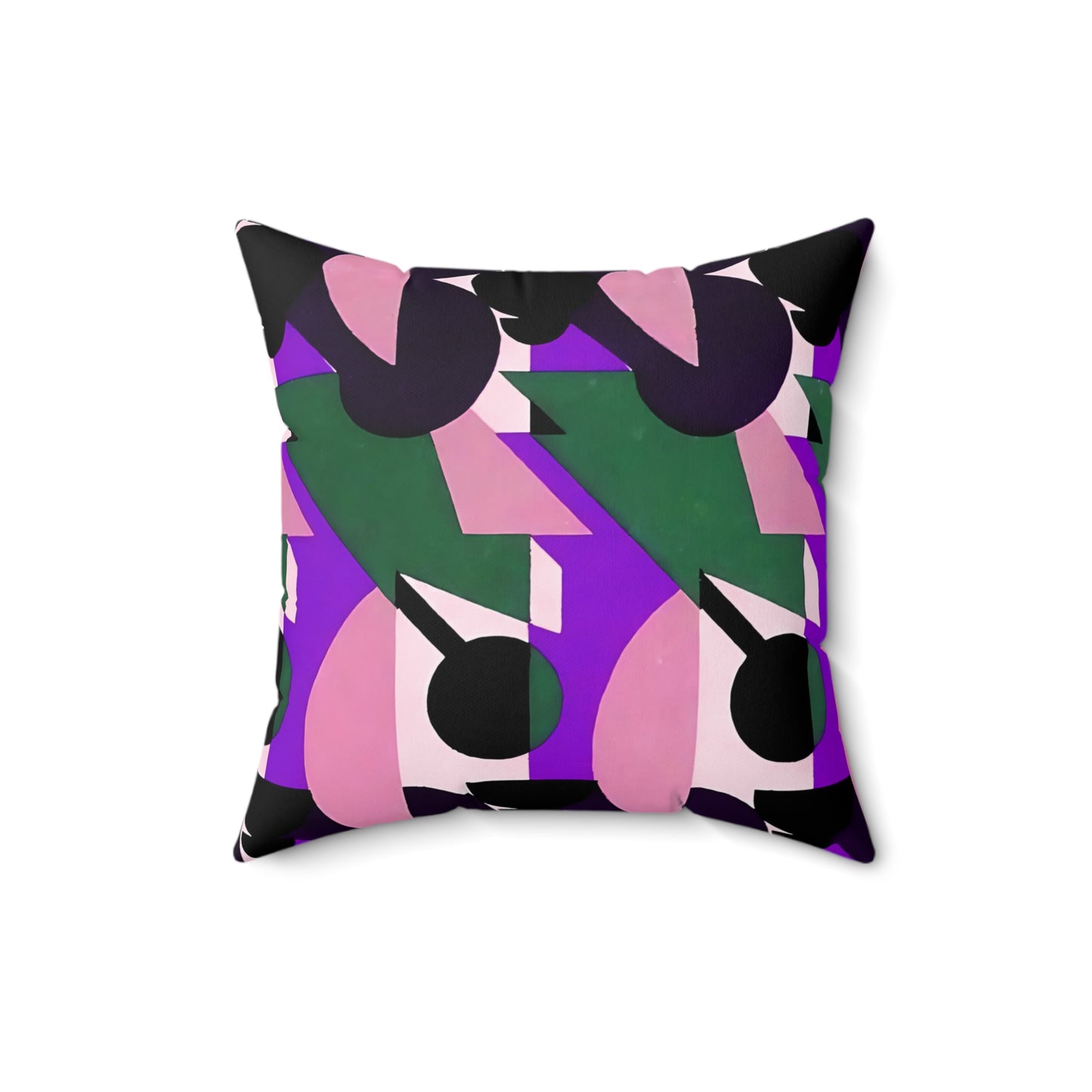 Kaleidoscope Reimagined Abstract Art Deco Throw Pillow | Colorful Eclectic Maximalist Cushion