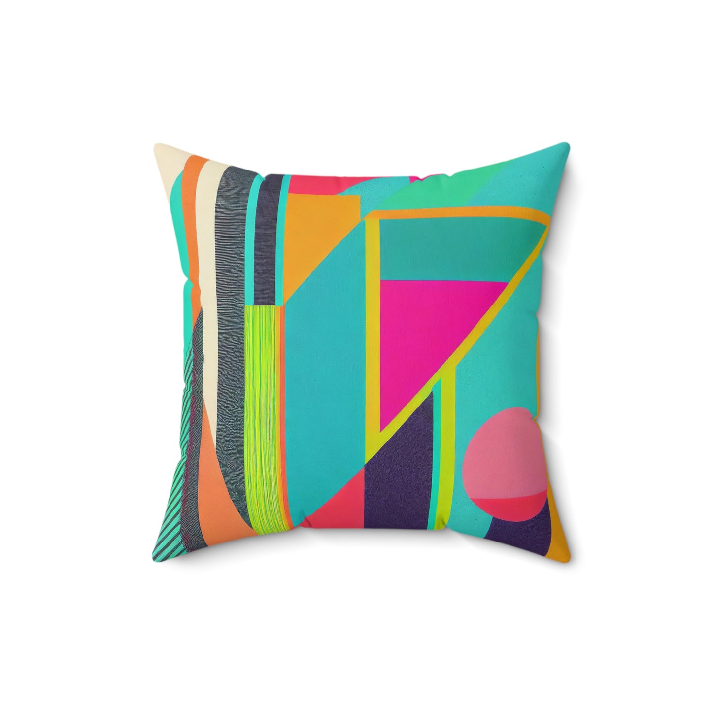 Abstract Pop Art Deco Colorful  Square Pillow