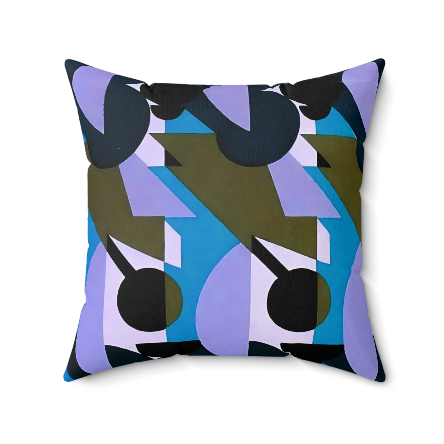 Kaleidoscope Reimagined Abstract Art Deco Throw Pillow | Colorful Eclectic Maximalist Cushion