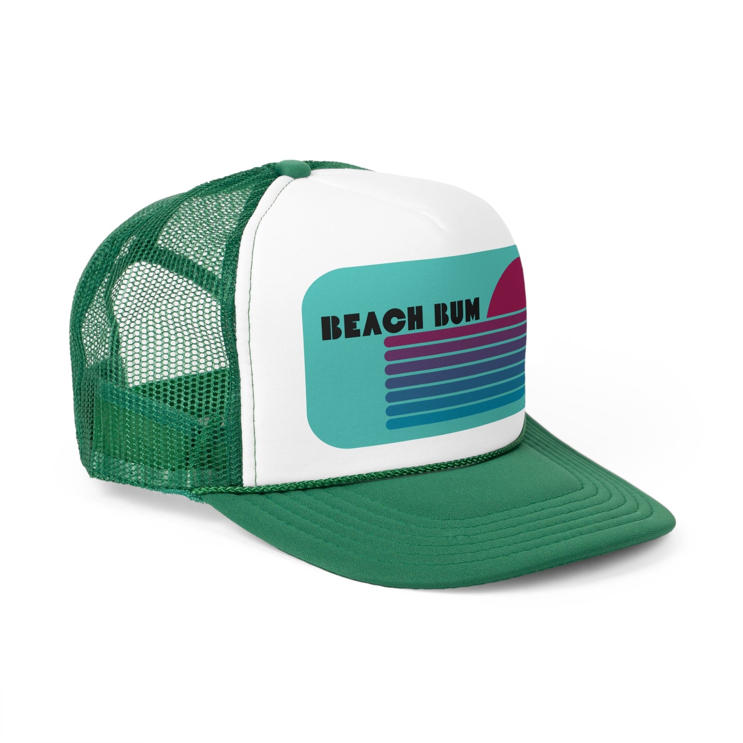Trucker Hat Retro Design Minimalist Trucker Cap Beach Bum Abstract Trucker Hat Vintage Style Trucker Hat For The Beach Hat