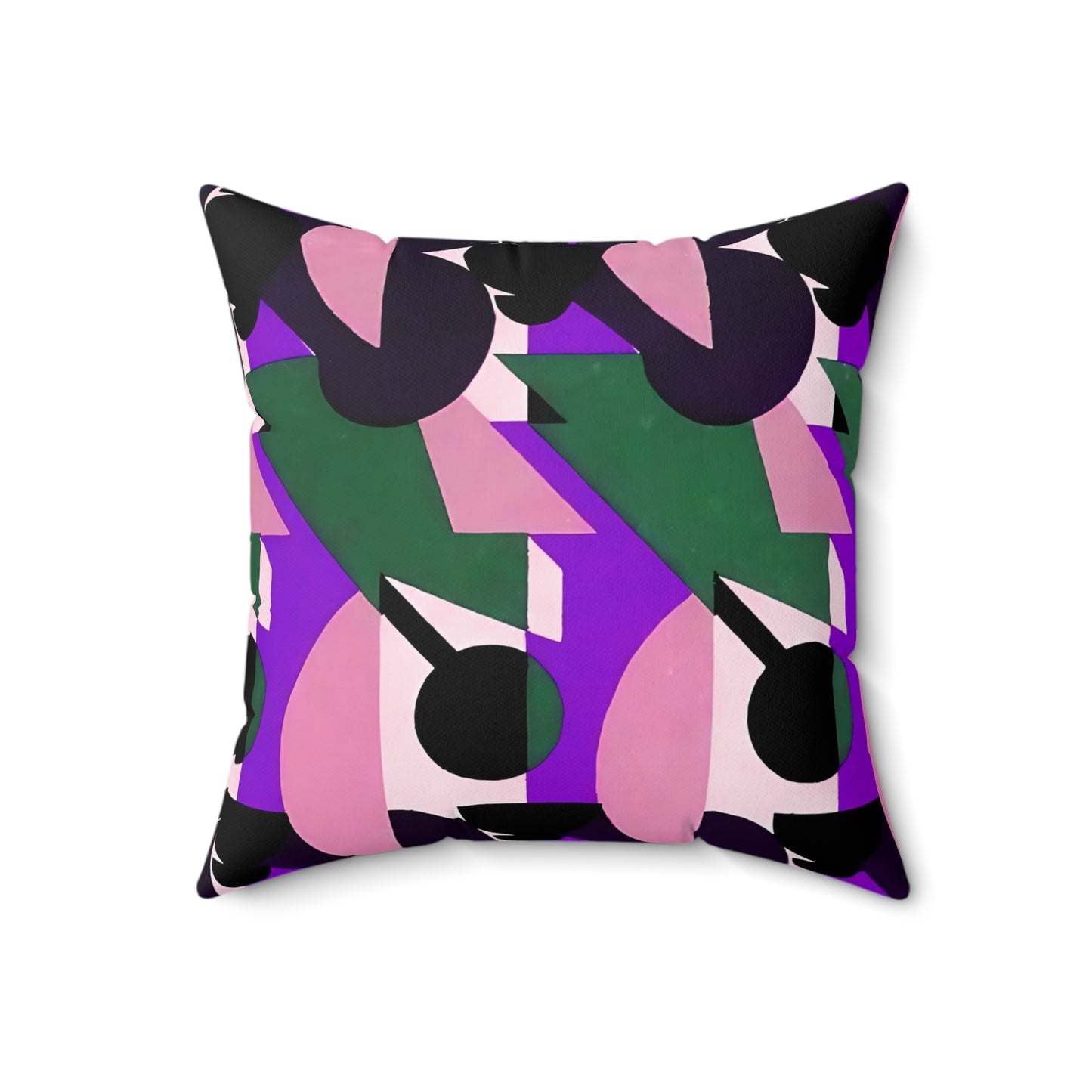 Kaleidoscope Reimagined Abstract Art Deco Throw Pillow | Colorful Eclectic Maximalist Cushion