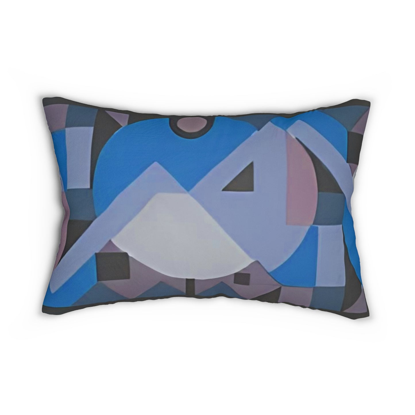 Kaleidoscope Reimagined Colorful Eclectic Lumbar Pillow | Abstract Maximalist Rectangular Cushion