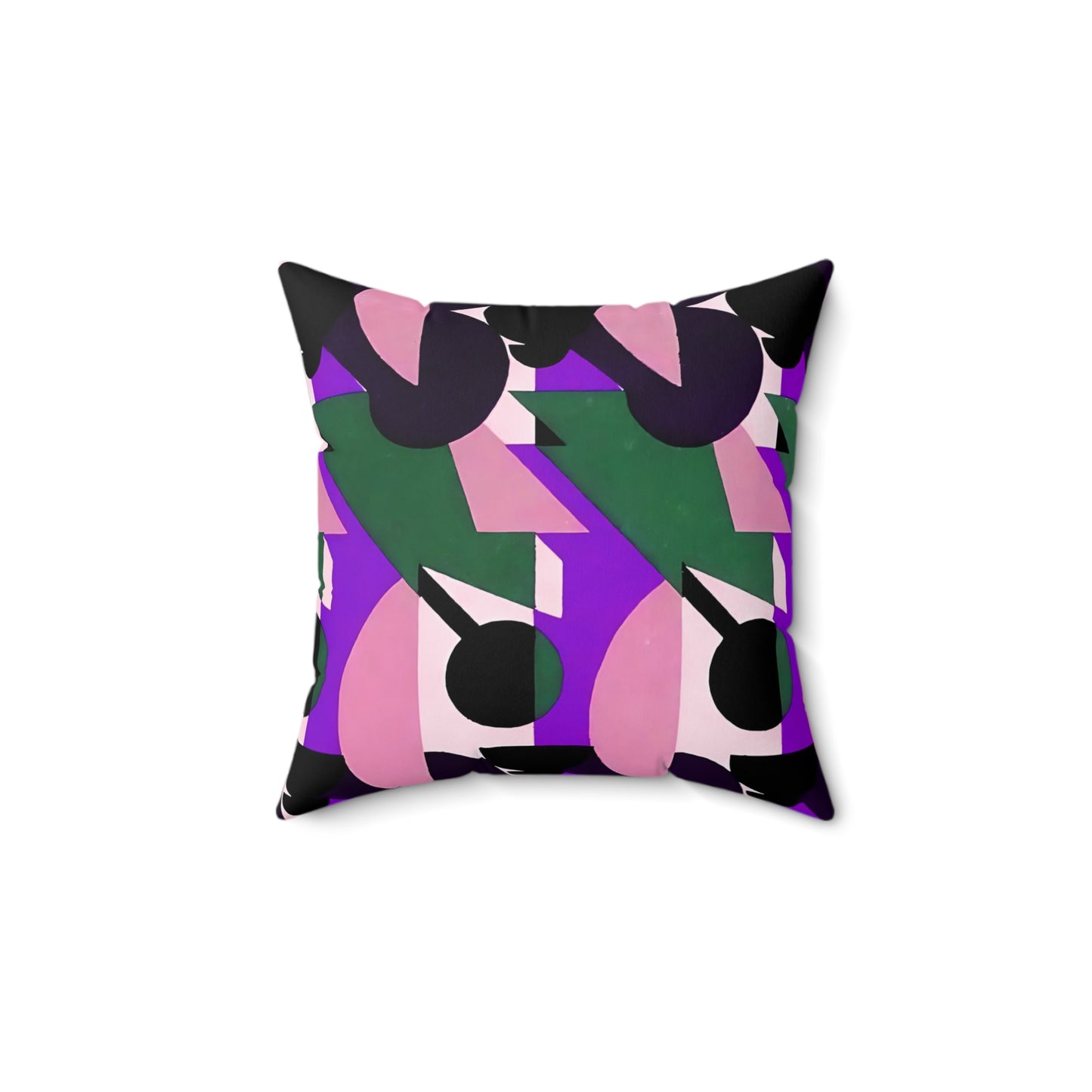 Kaleidoscope Reimagined Abstract Art Deco Throw Pillow | Colorful Eclectic Maximalist Cushion