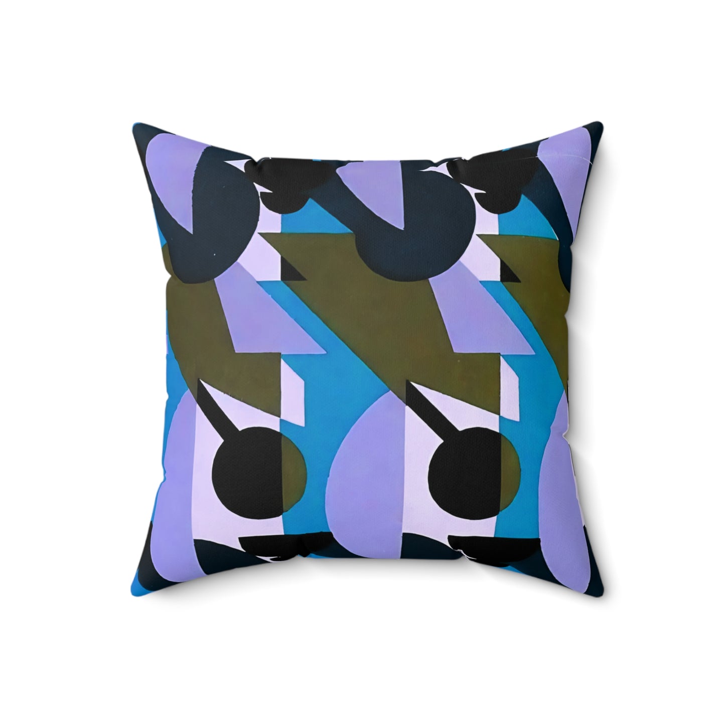 Kaleidoscope Reimagined Abstract Art Deco Throw Pillow | Colorful Eclectic Maximalist Cushion