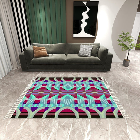 Area Rug with Tassels (8:5) - POP DECO