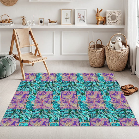 Kaleidoscope Reimagined Colorful Abstract Area Rug (3x5) - Boho Eclectic Rug