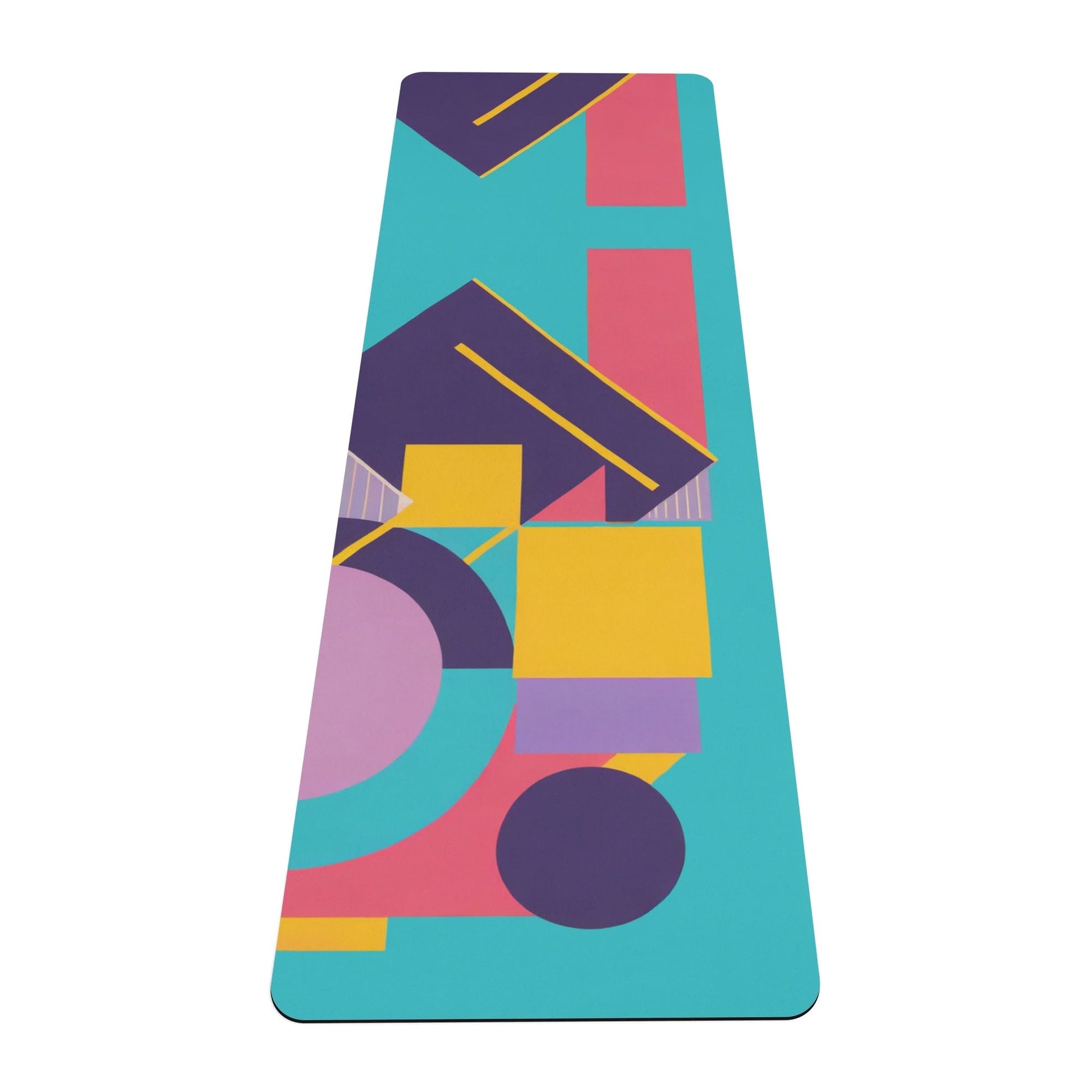 Colorful Pop Deco Geometric Retro Rubber Yoga Mat - POP DECO