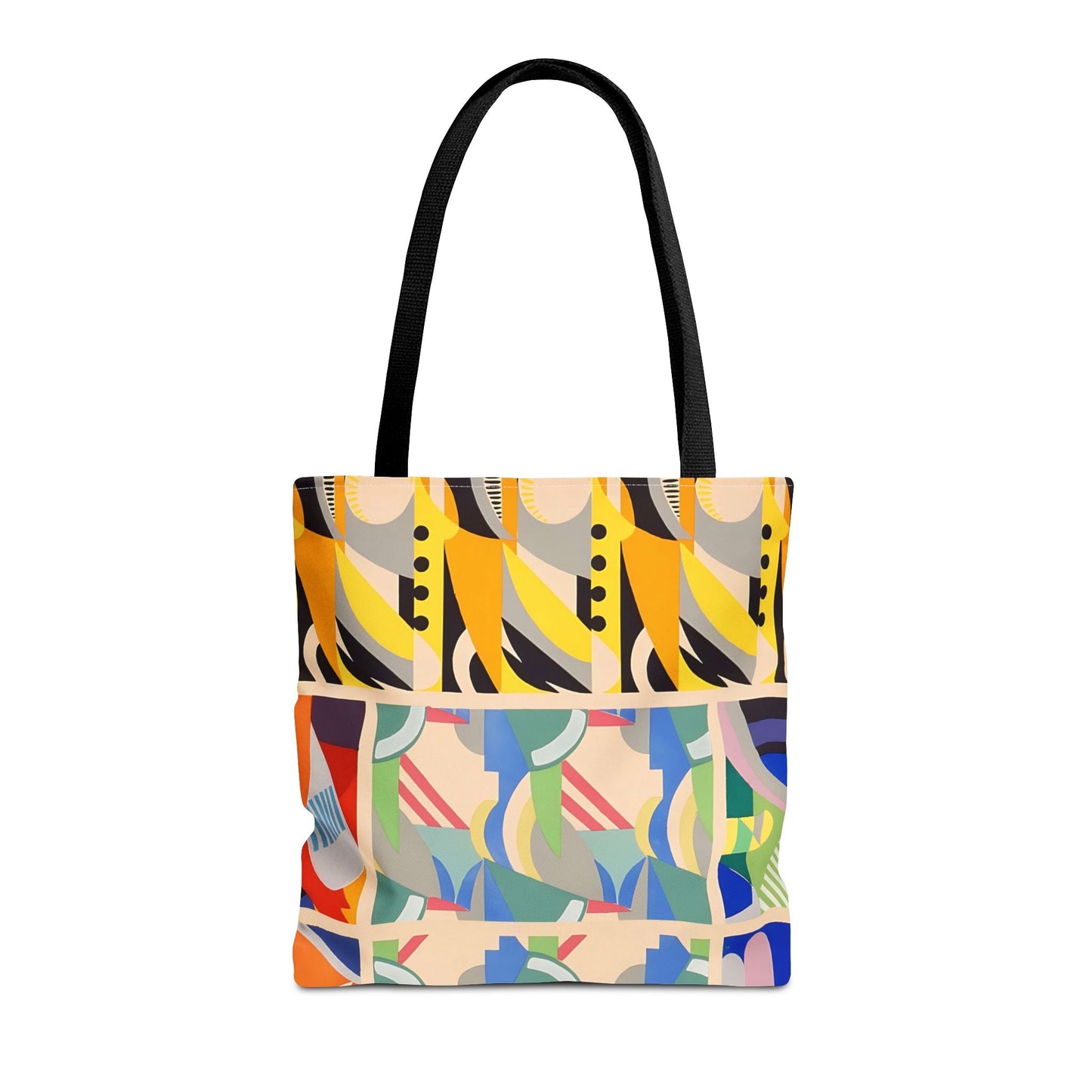 Dopamine Deco Abstract Art Tote Bag | Art Deco Kaleidoscope Colorful Bag - POP DECO