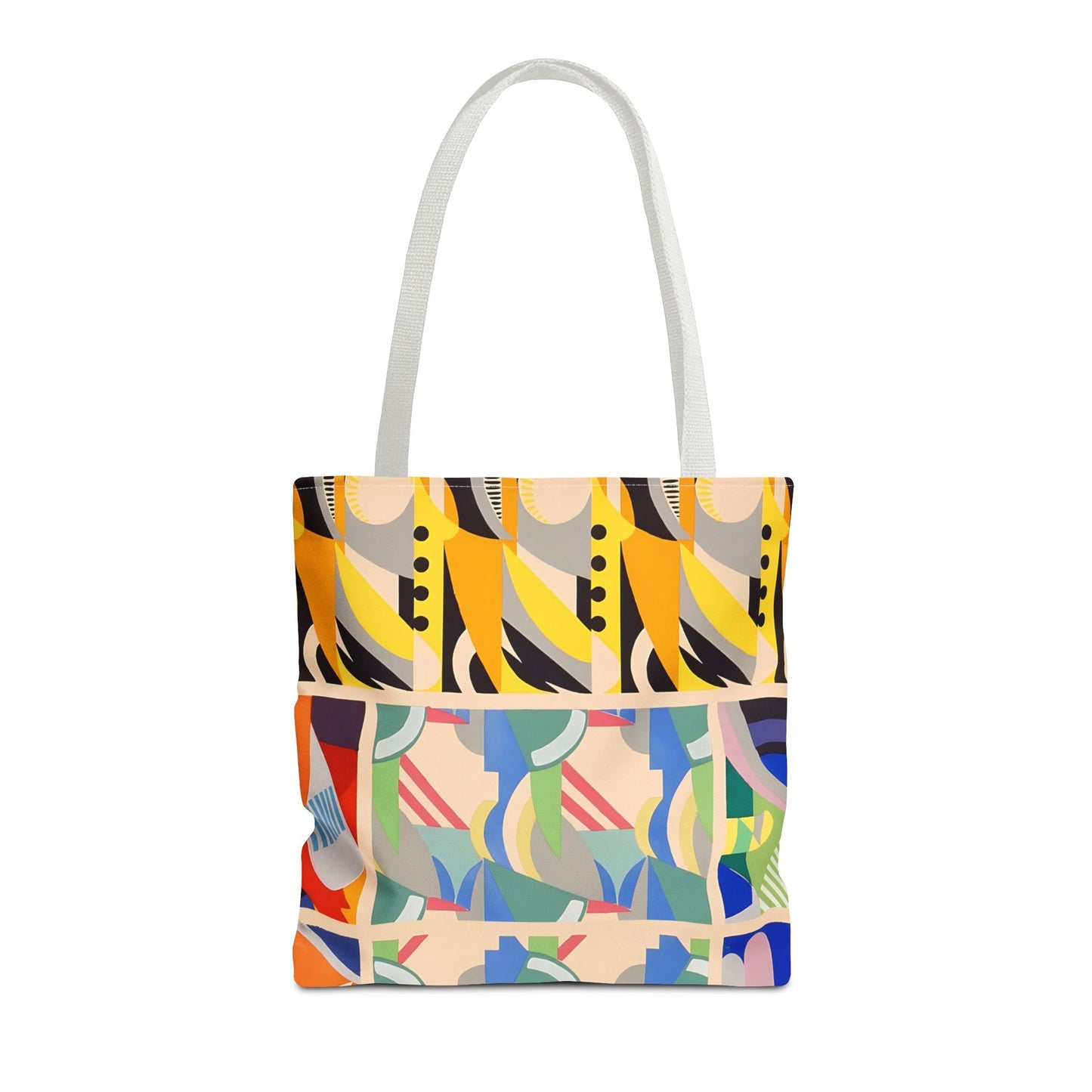 Dopamine Deco Abstract Art Tote Bag | Art Deco Kaleidoscope Colorful Bag - POP DECO