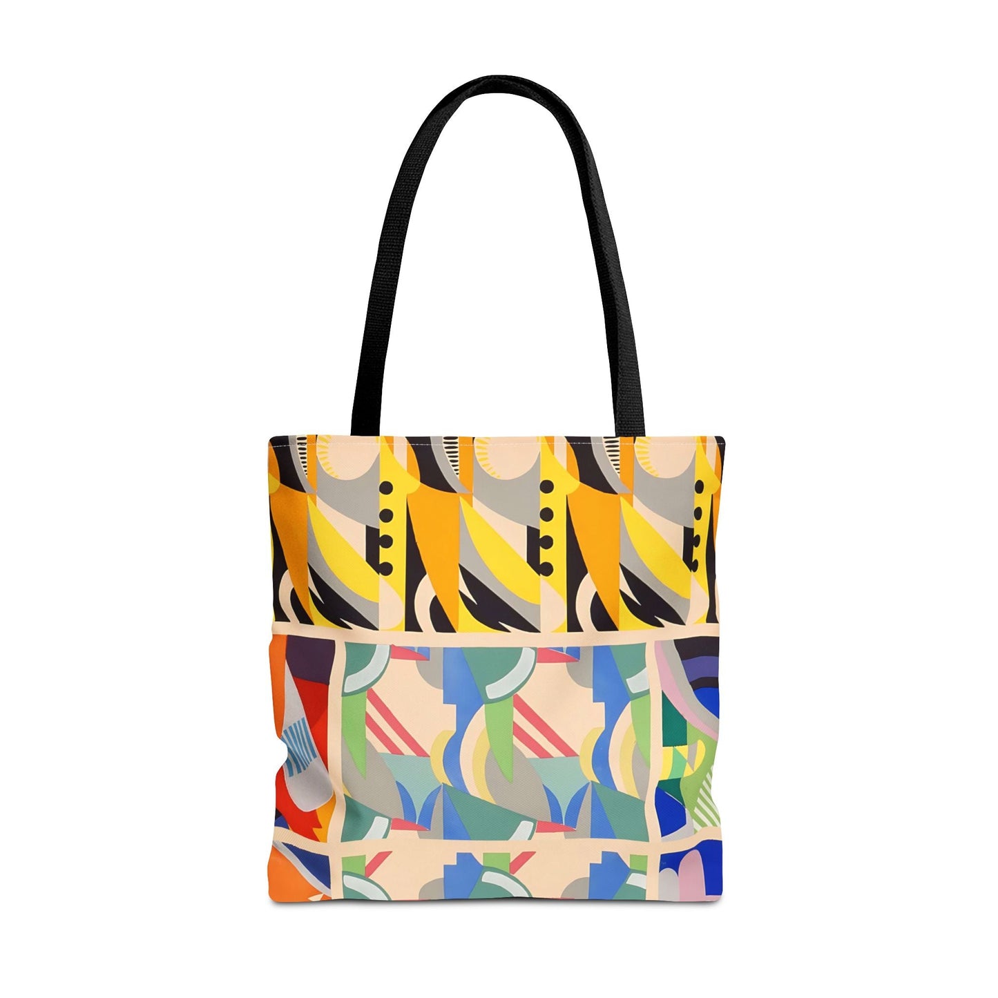 Dopamine Deco Abstract Art Tote Bag | Art Deco Kaleidoscope Colorful Bag - POP DECO