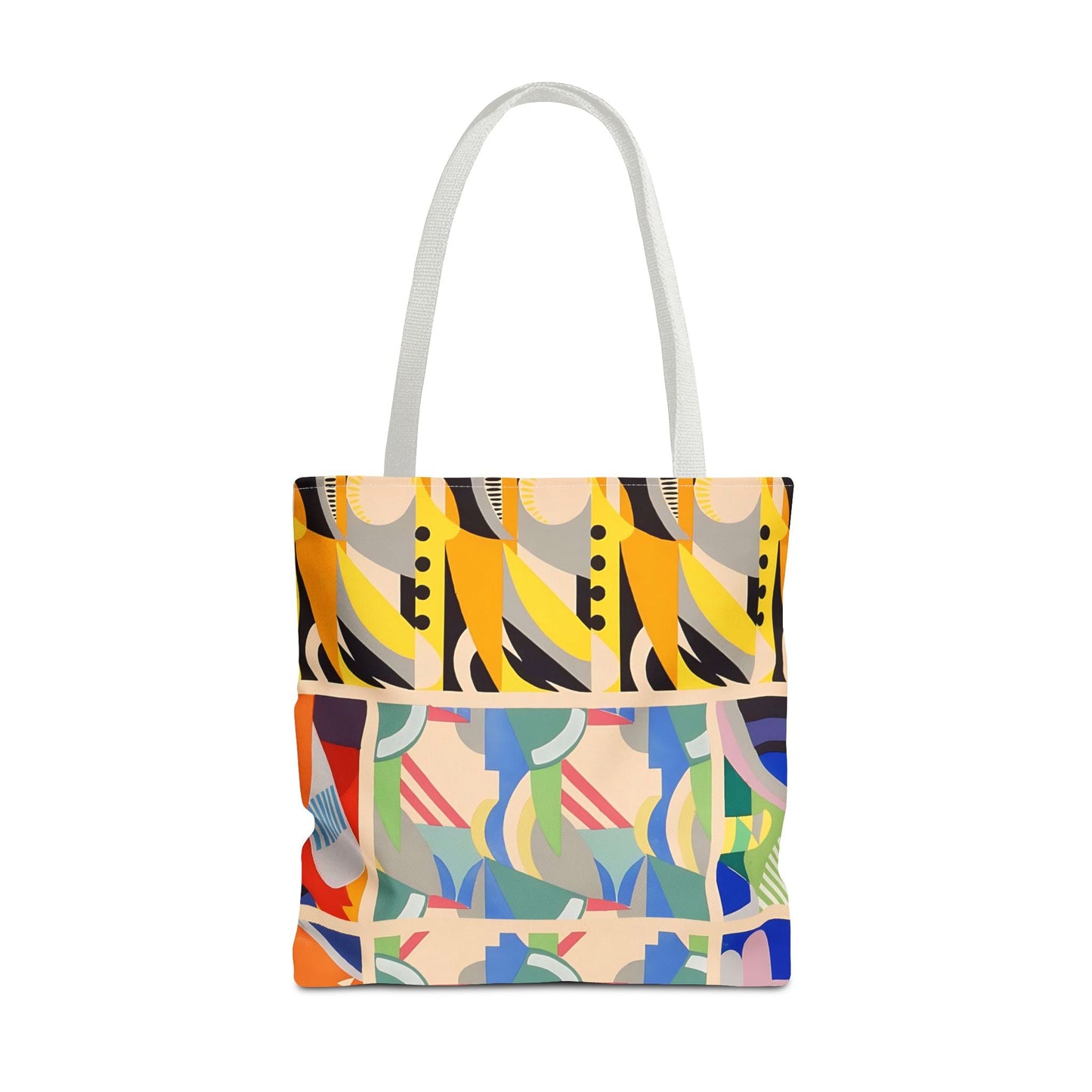 Dopamine Deco Abstract Art Tote Bag | Art Deco Kaleidoscope Colorful Bag - POP DECO