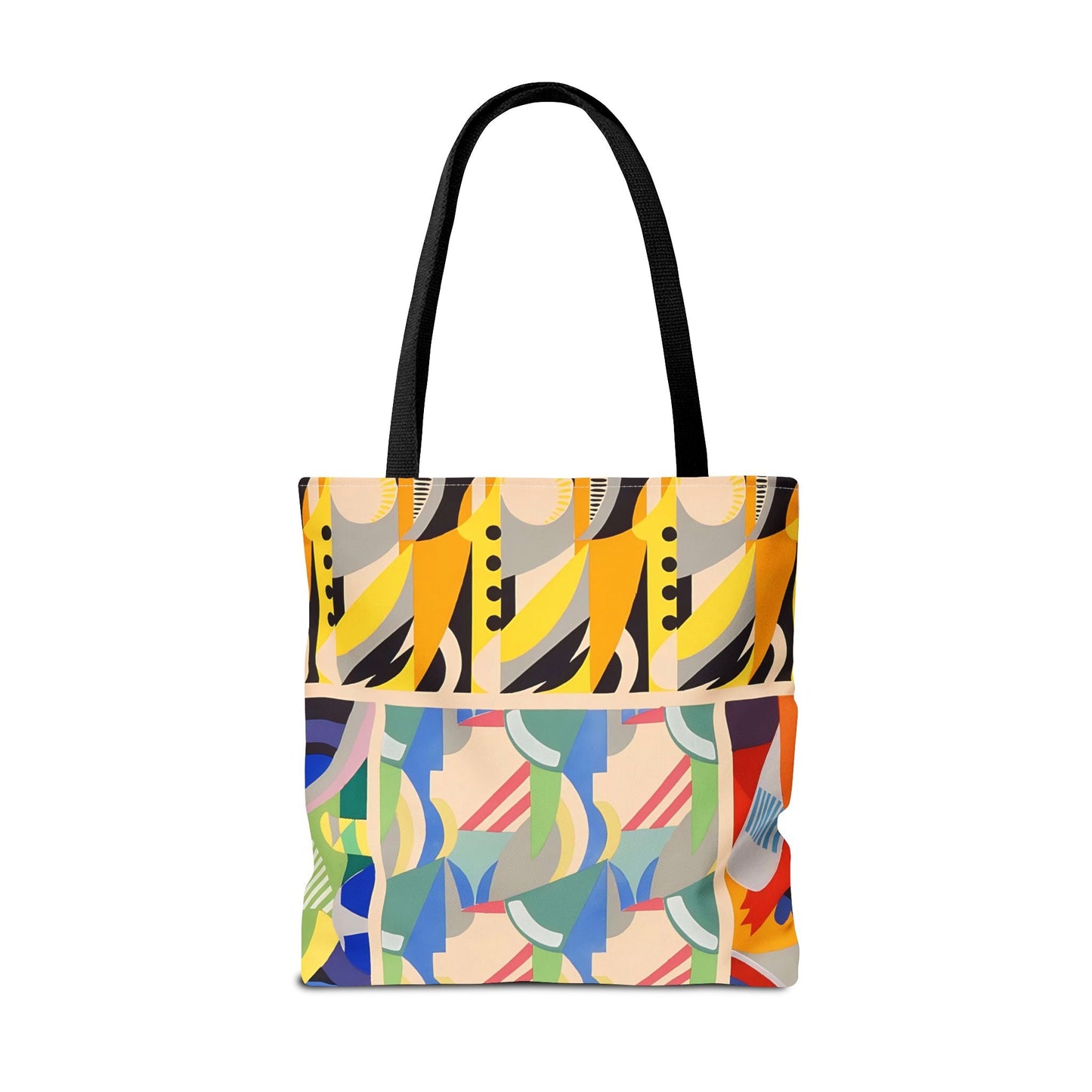 Dopamine Deco Abstract Art Tote Bag | Art Deco Kaleidoscope Colorful Bag - POP DECO