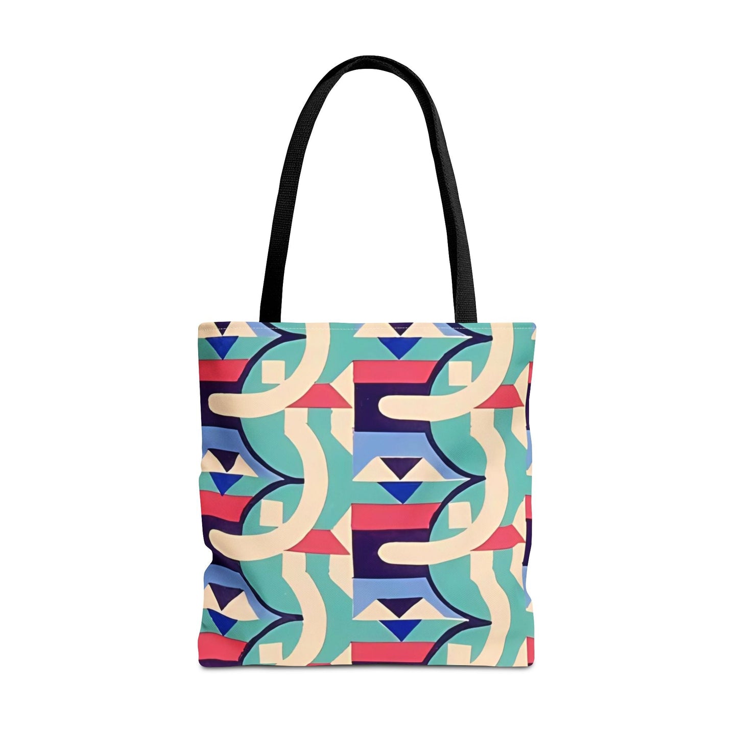 Dopamine Deco Abstract Art Tote Bag | Art Deco Kaleidoscope Colorful Eclectic Totes - POP DECO