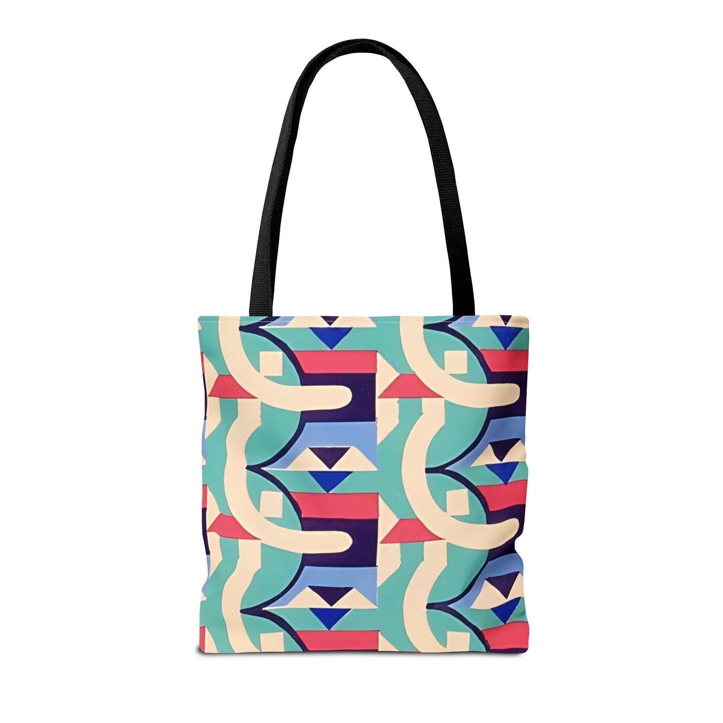 Dopamine Deco Abstract Art Tote Bag | Art Deco Kaleidoscope Colorful Eclectic Totes - POP DECO