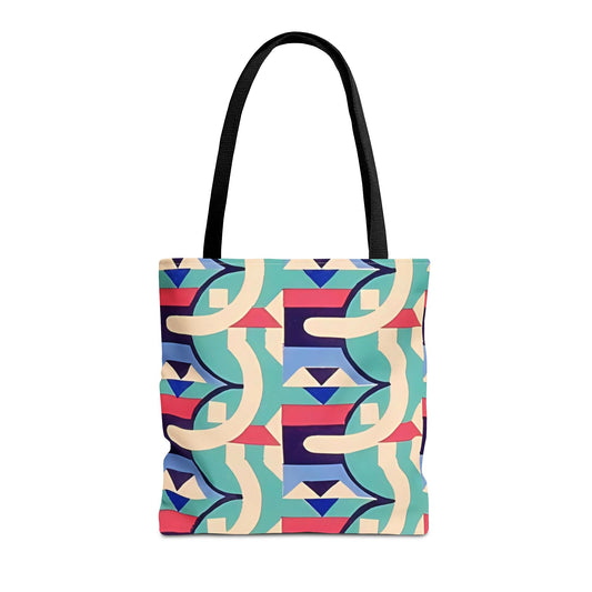 Dopamine Deco Abstract Art Tote Bag | Art Deco Kaleidoscope Colorful Eclectic Totes - POP DECO