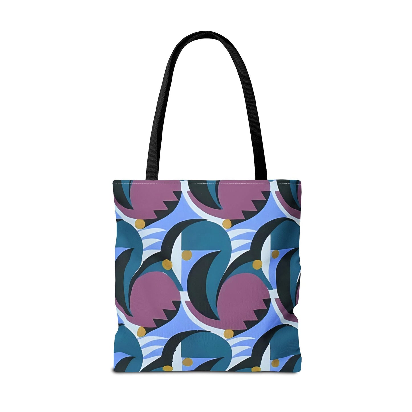 Dopamine Deco Abstract Art Tote Bag | Art Deco Kaleidoscope Colorful Neutrals Totes - POP DECO