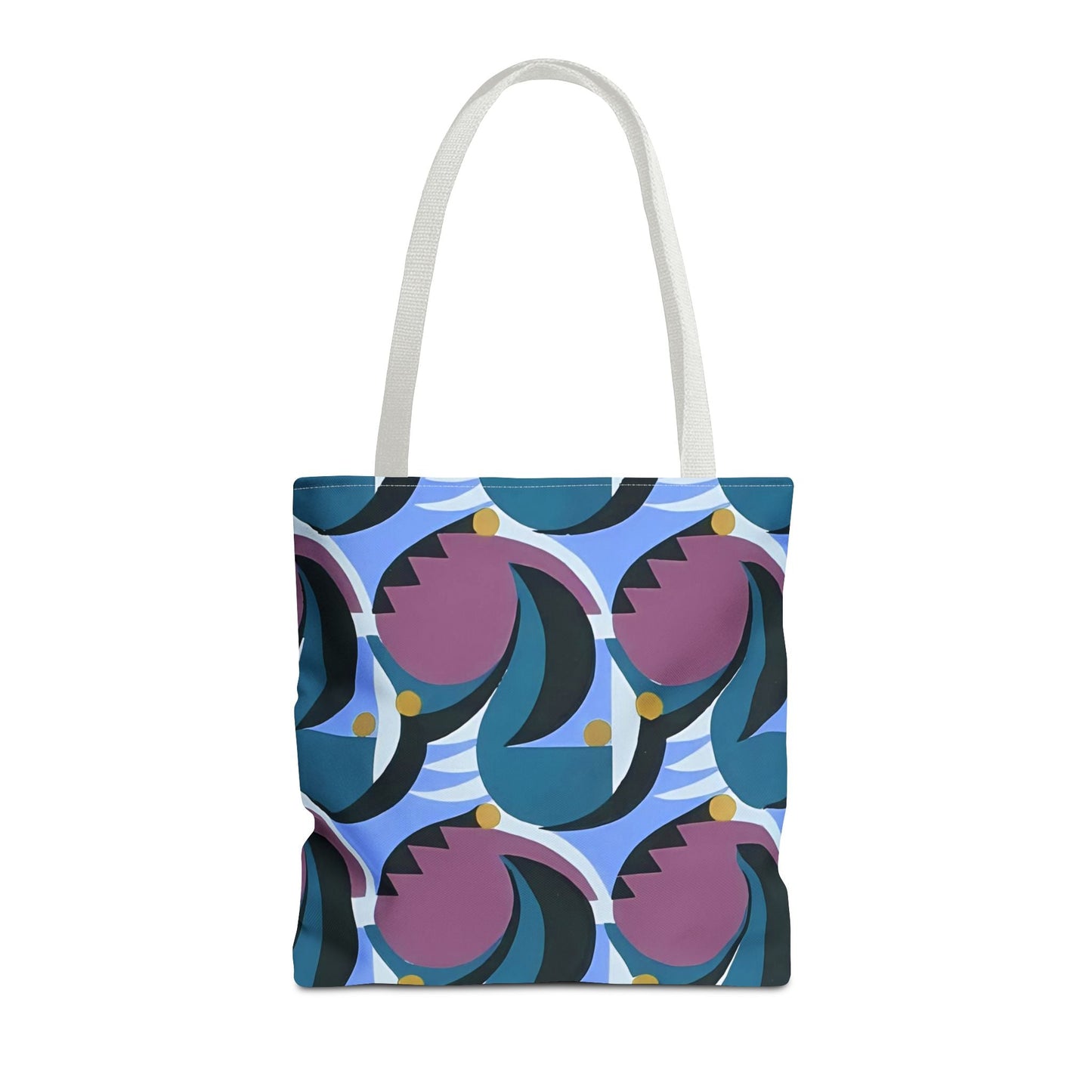 Dopamine Deco Abstract Art Tote Bag | Art Deco Kaleidoscope Colorful Neutrals Totes - POP DECO