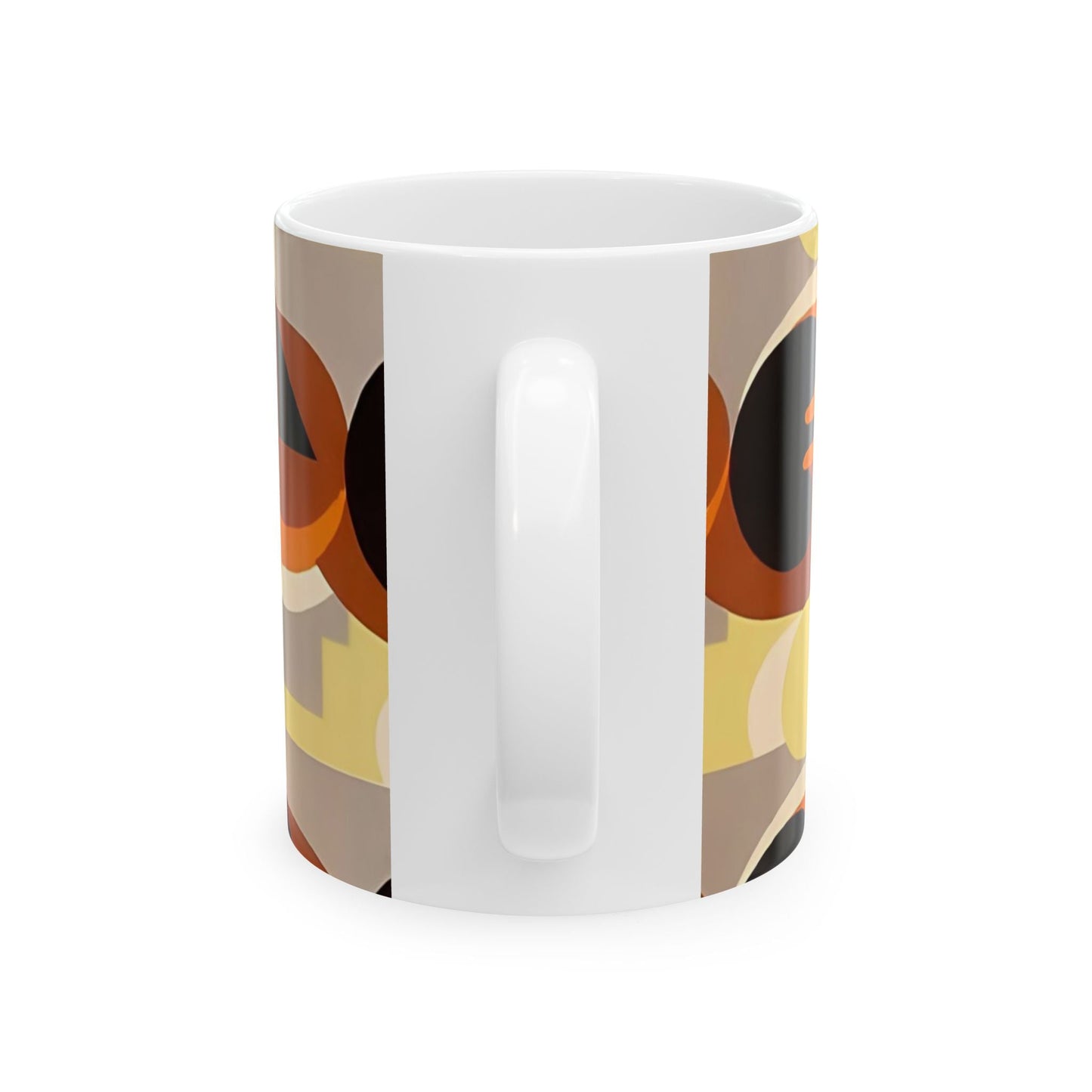 Dopamine Deco Coffee Mug | Abstract Art Deco Colorful Neutrals Ceramic Mug (11oz, 15oz) - POP DECO