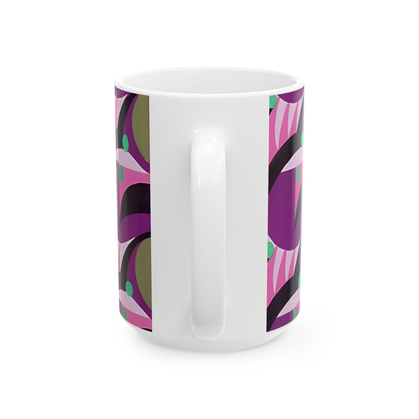 Dopamine Deco Coffee Mug | Abstract Art Deco Colorful Neutrals Ceramic Mug (11oz, 15oz) - POP DECO