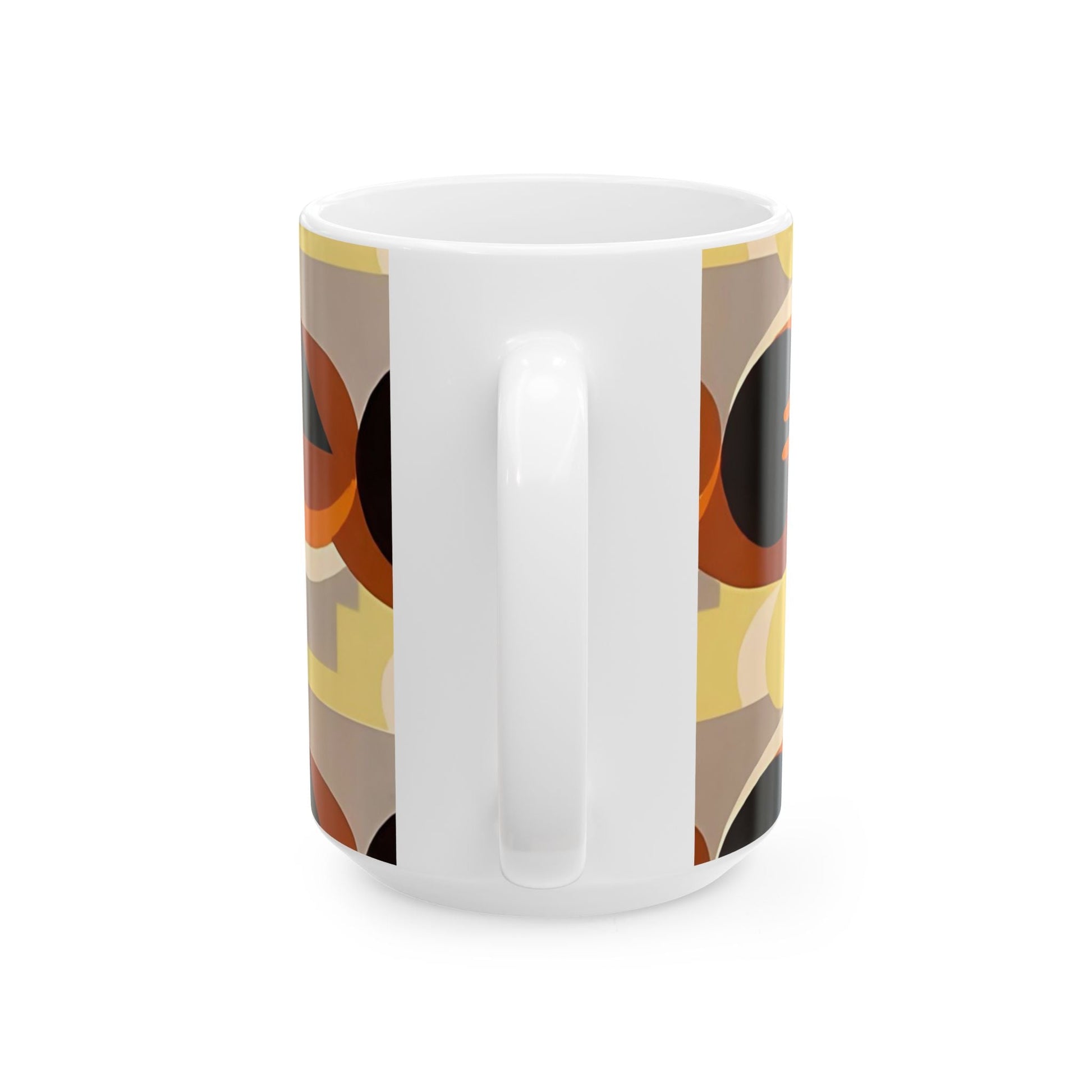 Dopamine Deco Coffee Mug | Abstract Art Deco Colorful Neutrals Ceramic Mug (11oz, 15oz) - POP DECO