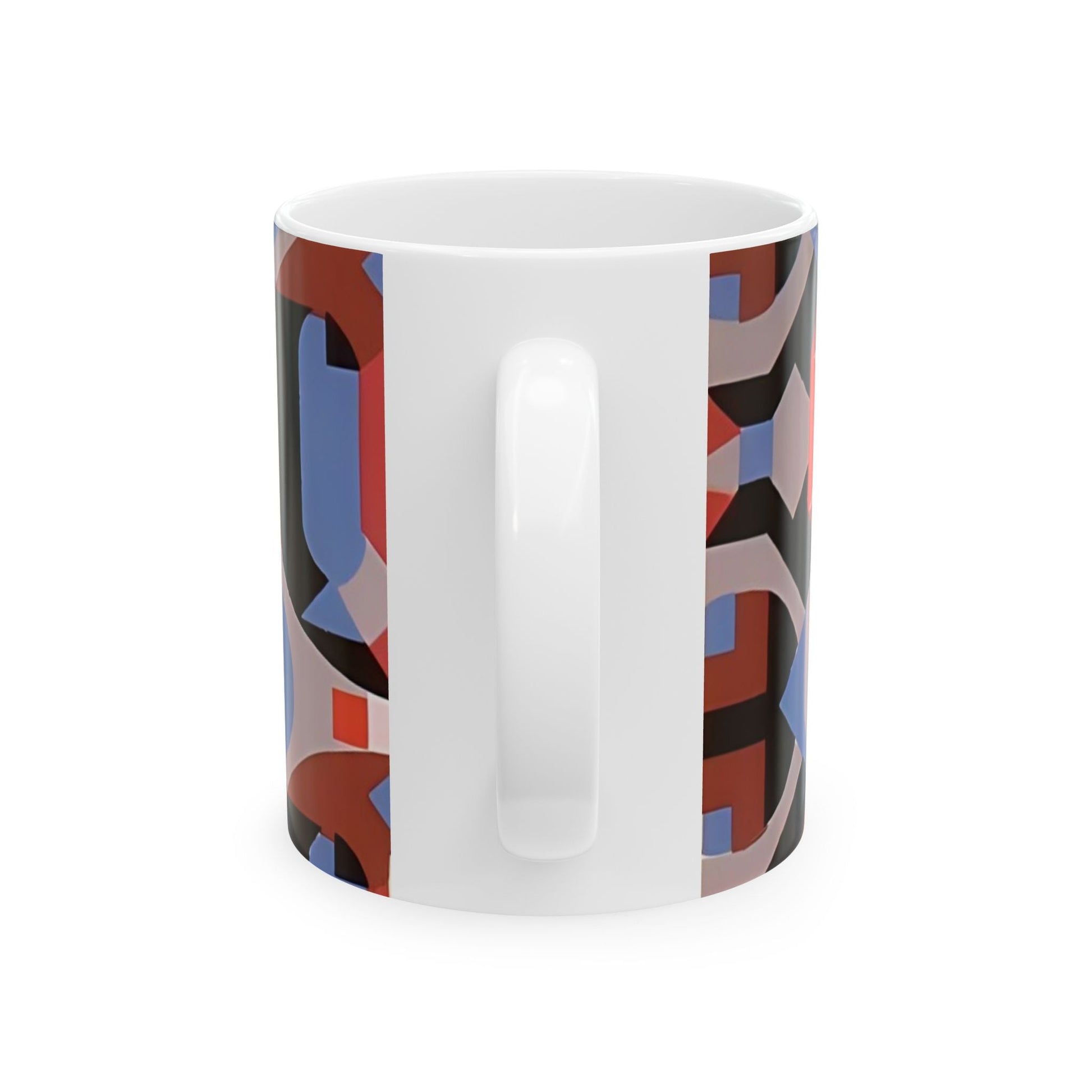 Dopamine Deco Coffee Mug | Abstract Art Deco Colorful Neutrals Ceramic Mug (11oz, 15oz) - POP DECO