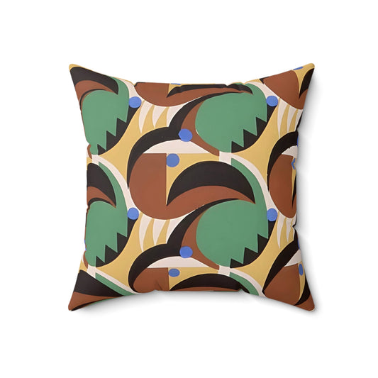 Dopamine Deco Cushion | Abstract Art Deco Kaleidoscope Colorful Neutrals Throw Pillows - POP DECO