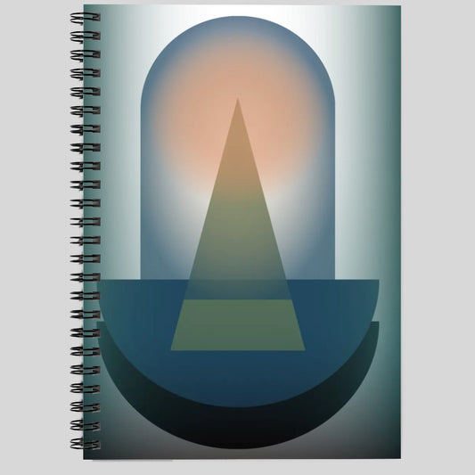 Ethereal Bauhaus Spiral Notebook - POP DECO