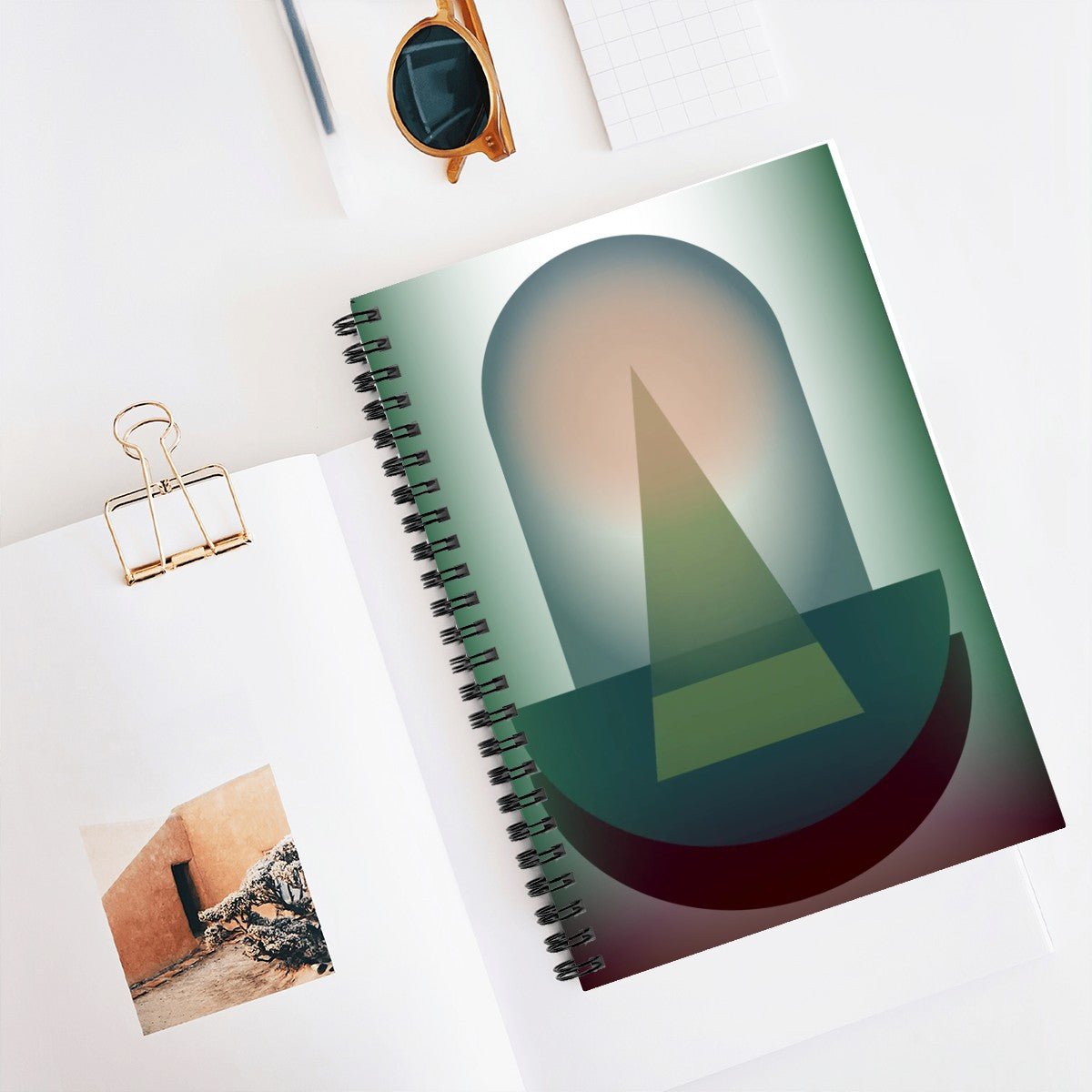 Ethereal Bauhaus Spiral Notebook - POP DECO