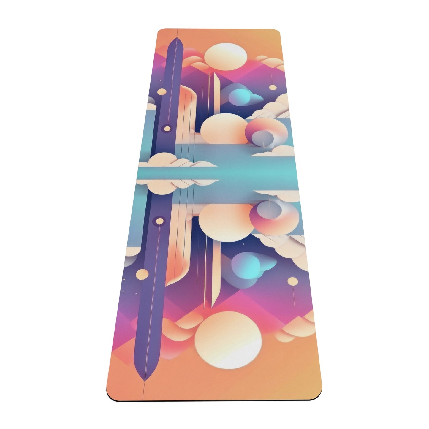 Ethereal Moon Pastel Aesthetic 4mm Rubber Yoga Mat - POP DECO