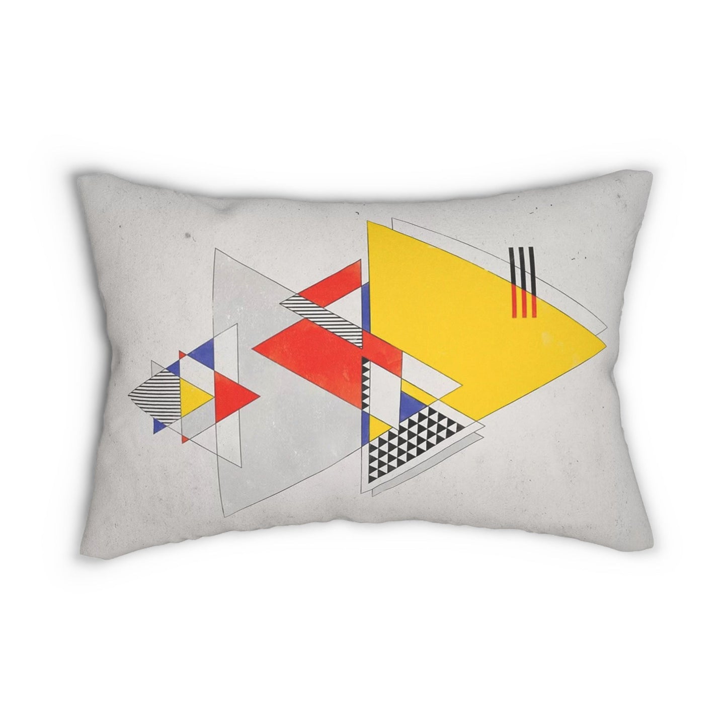 Geometric Bauhaus Colorful Rectangular Throw Pillow - POP DECO