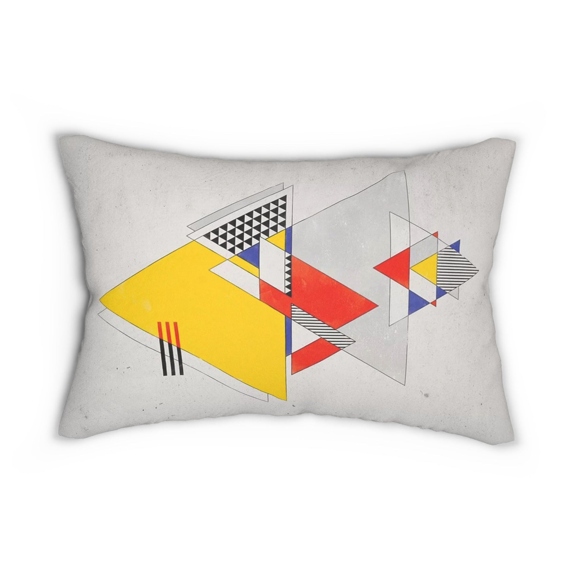 Geometric Bauhaus Colorful Rectangular Throw Pillow - POP DECO