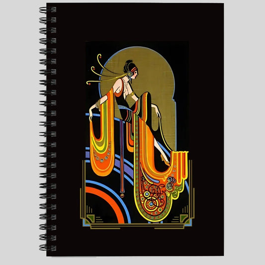 Glamour Girls Art Deco Spiral Notebook - POP DECO