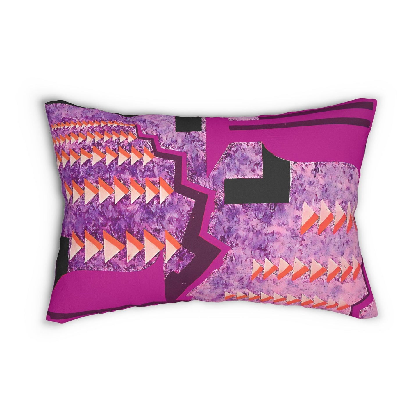 Jewel Tone Abstract Modern Art Rectangular Pillow - POP DECO