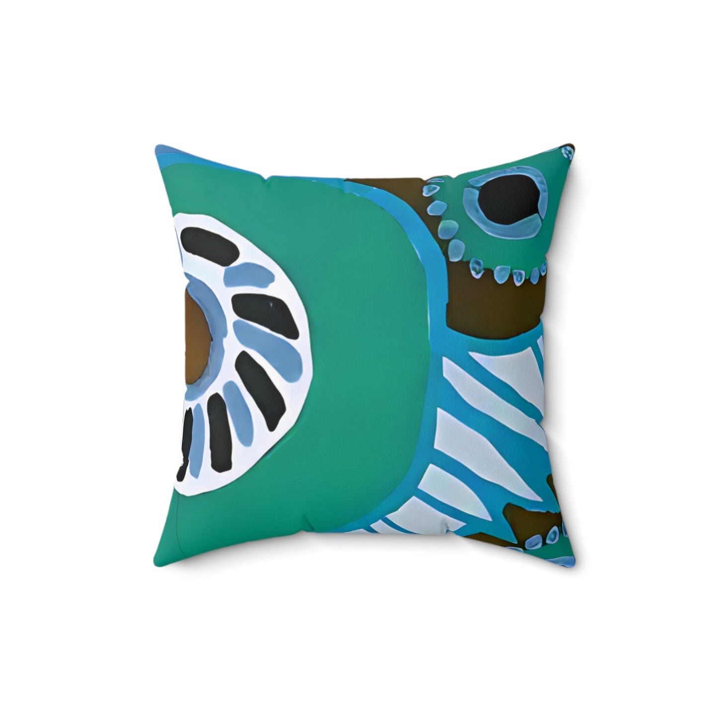 Jewel Tone Floral Green and Blue Throw Pillow - POP DECO