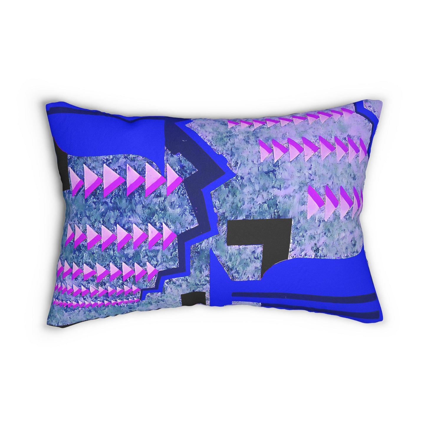 Jewel Tone Prismes Abstract Modern Art Rectangular Pillow - POP DECO