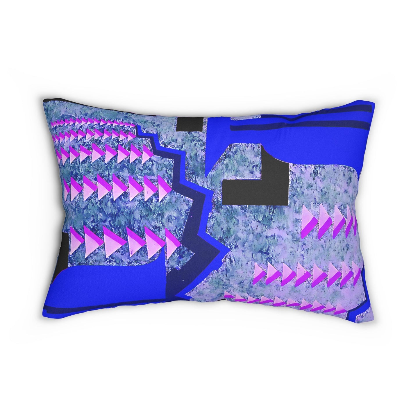 Jewel Tone Prismes Abstract Modern Art Rectangular Pillow - POP DECO